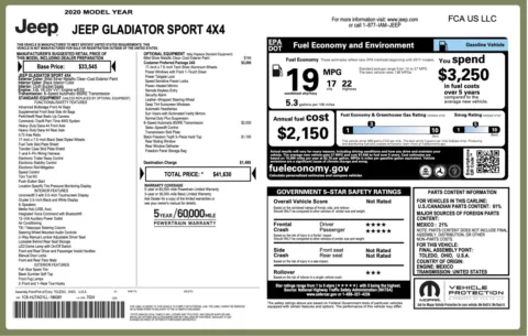 More photos of 2020 JEEP GLADIATOR Sport S at Auto Boutique Texas, TX