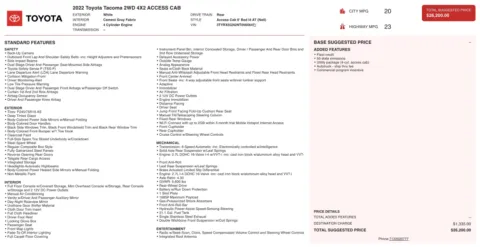 Photos of 2022 Toyota Tacoma SR for sale in Alvin, TX at Auto Boutique Texas