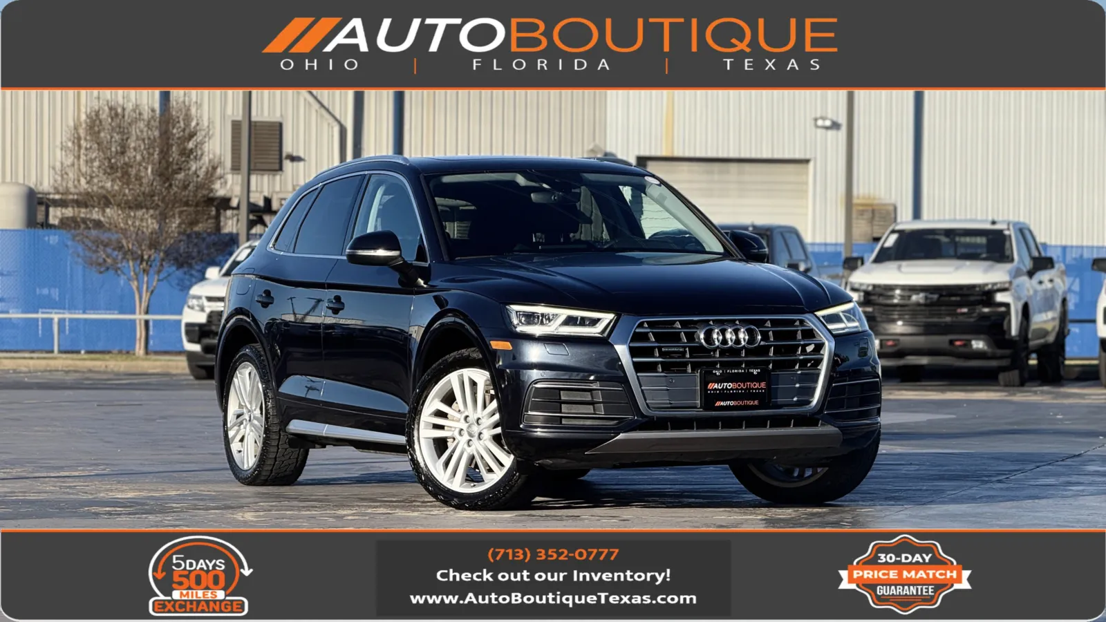 Blue 2019 Audi Q5 Premium Plus for sale in Alvin, TX