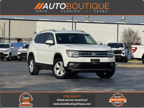 White 2019 Volkswagen Atlas 3.6L V6 SE w Technology for sale in Alvin, TX