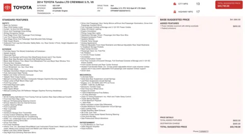 More photos of 2014 Toyota TUNDRA CRE LTD at Auto Boutique Texas, TX