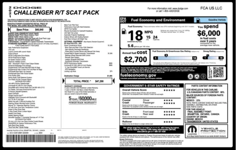 Another view of 2021 Dodge Challenger R T Scat Pack for sale in Alvin, TX at Auto Boutique Texas