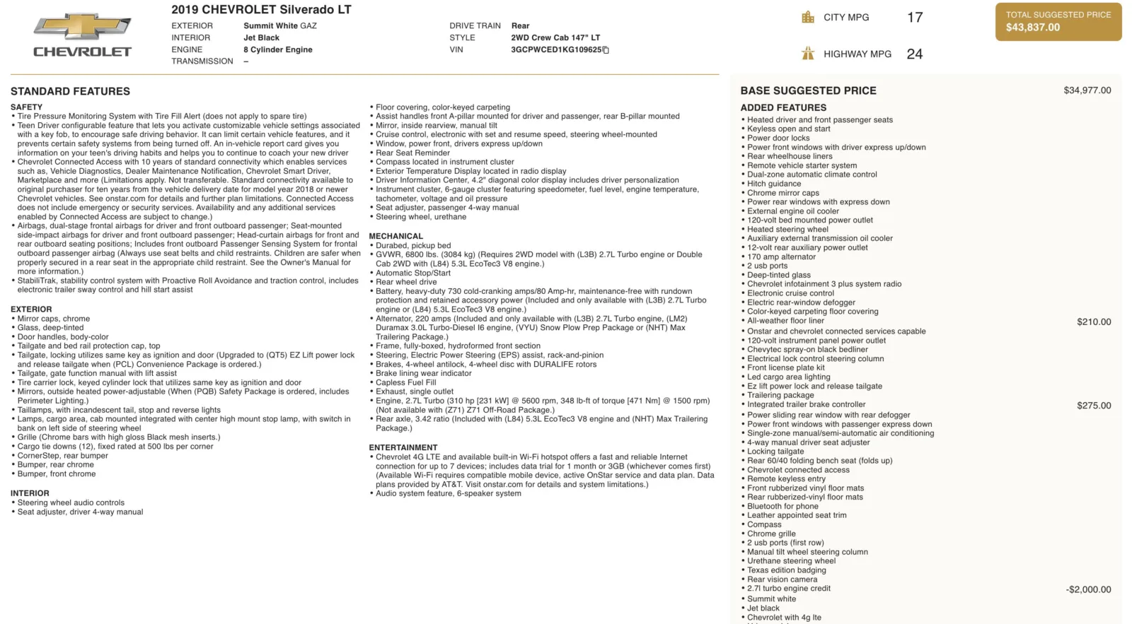 2019 Chevrolet Silverado 1500 LT for sale in Alvin, TX