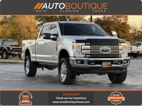 Silver 2017 Ford Super Duty F-250 SRW Platinum for sale in Alvin, TX