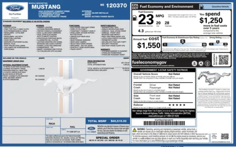 Photos of 2022 Ford Mustang EcoBoost Premium for sale in Alvin, TX at Auto Boutique Texas