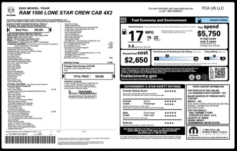 Photos of 2020 Ram 1500 Lone Star for sale in Alvin, TX at Auto Boutique Texas