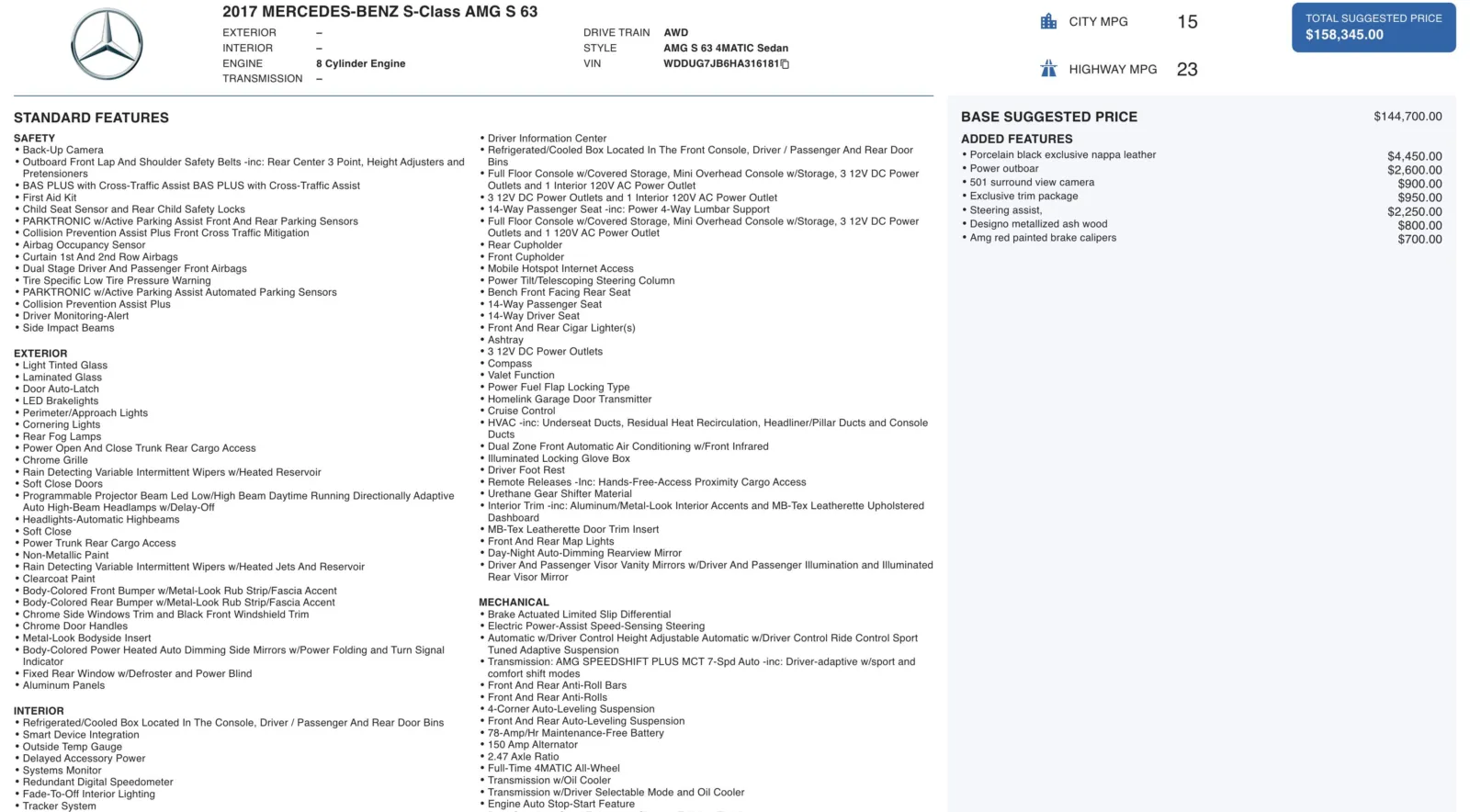 2017 Mercedes-Benz S-Class AMG S 63 for sale in Alvin, TX