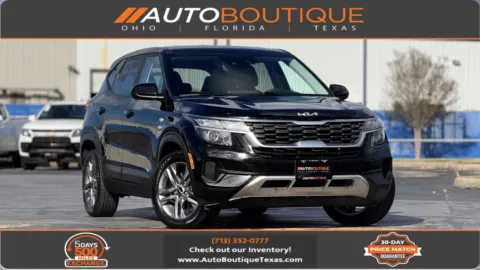 Black 2022 Kia Seltos LX for sale in Alvin, TX