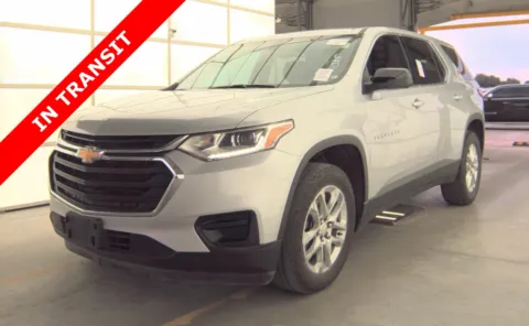 Silver 2021 Chevrolet Traverse LS for sale in Alvin, TX