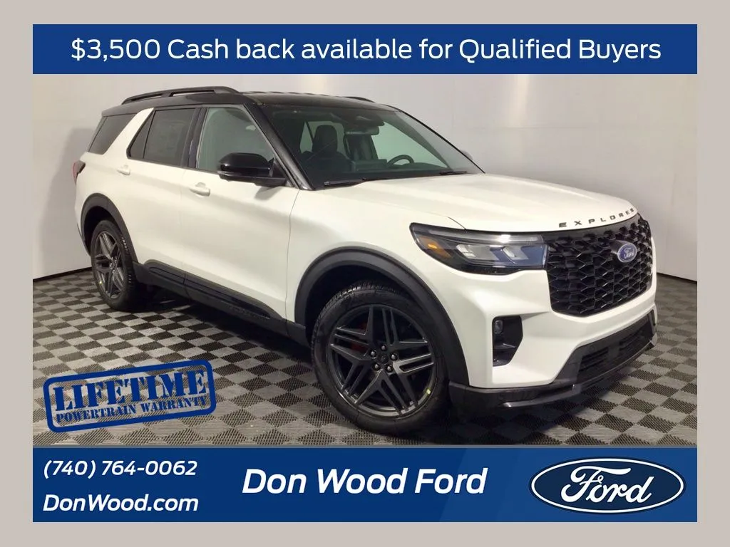 White 2026 Ford Explorer ST for sale in Athens, OH