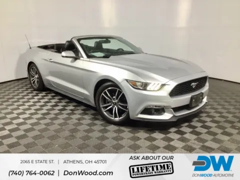 Silver 2015 Ford Mustang EcoBoost Premium for sale in Athens, OH