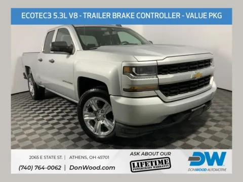 Silver 2018 Chevrolet Silverado 1500 Custom for sale in Athens, OH