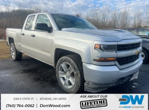 Silver 2018 Chevrolet Silverado 1500 Custom for sale in Athens, OH