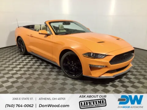 Orange 2020 Ford Mustang EcoBoost Premium for sale in Athens, OH