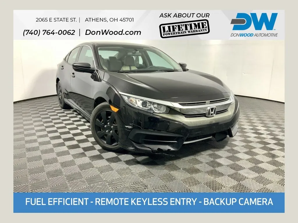 Black 2016 Honda Civic LX for sale in Athens, OH