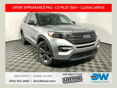 Silver 2021 Ford Explorer XLT for sale in Athens, OH