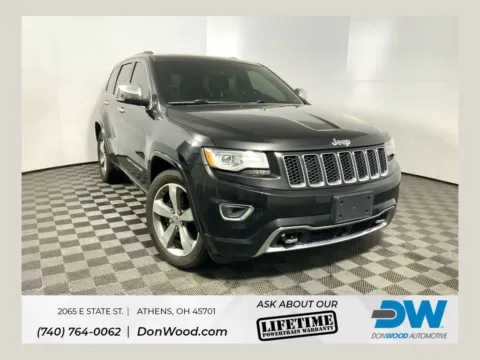 Black 2015 Jeep Grand Cherokee Overland for sale in Athens, OH