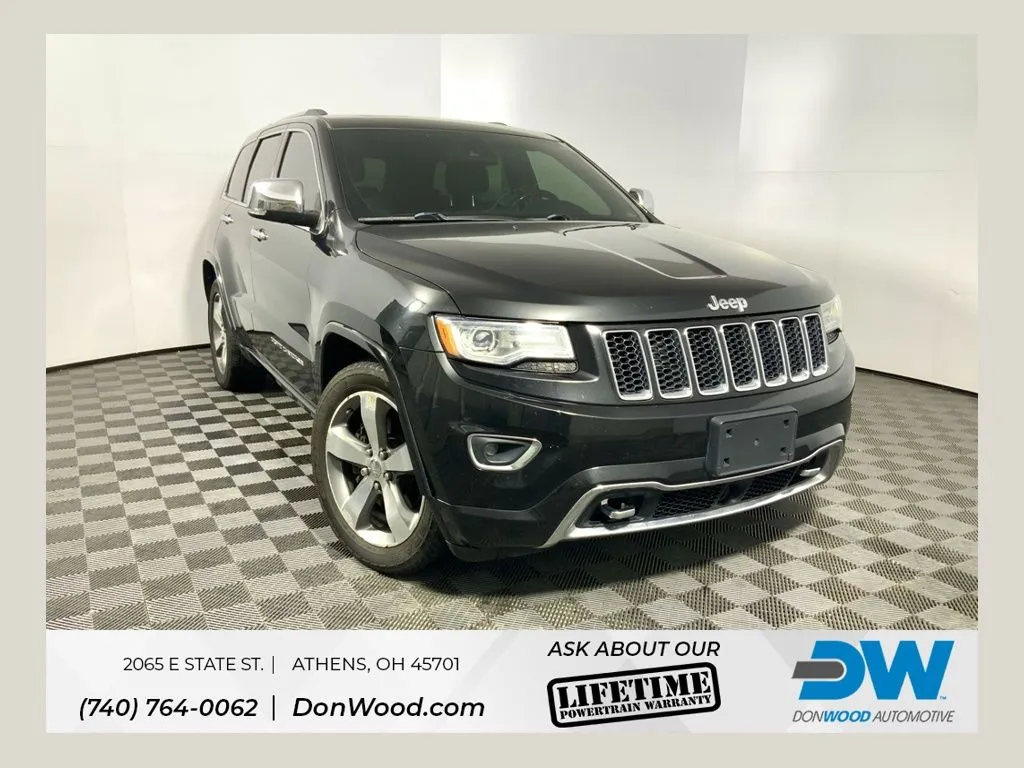 Black 2015 Jeep Grand Cherokee Overland for sale in Athens, OH