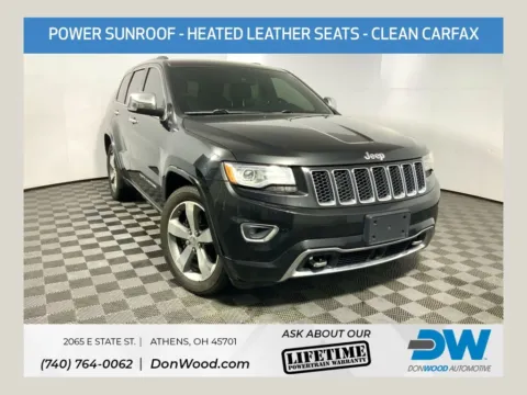 Black 2015 Jeep Grand Cherokee Overland for sale in Athens, OH