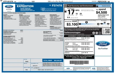 Photos of 2015 Ford Expedition Limited for sale in Athens, OH at Don Wood Ford Lincoln