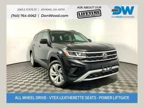 Black 2021 Volkswagen Atlas 3.6L V6 SE w/Technology for sale in Athens, OH
