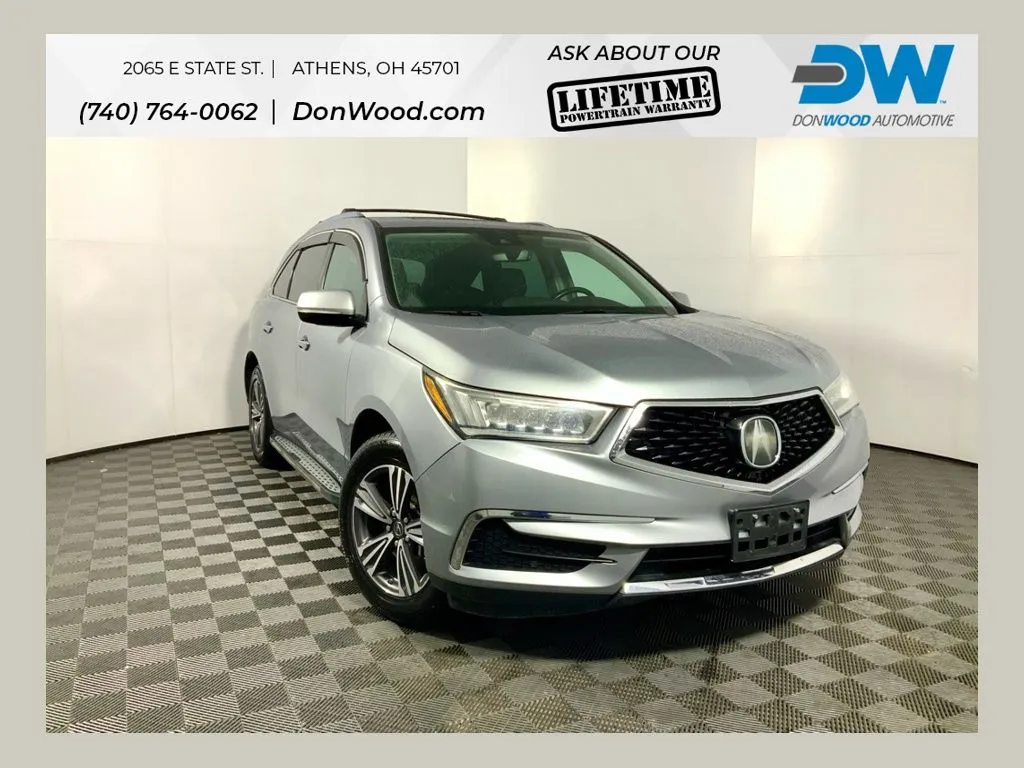 White 2017 Acura MDX 3.5L for sale in Athens, OH