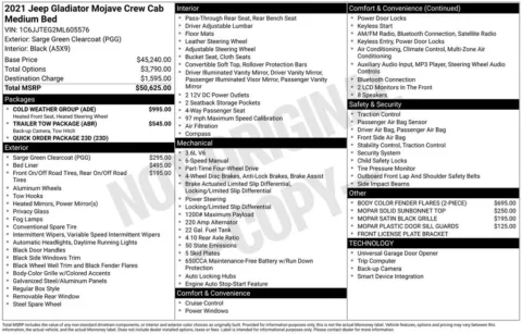 Photos of 2021 Jeep Gladiator Mojave for sale in Athens, OH at Don Wood Ford Lincoln