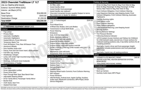 Photos of 2023 Chevrolet TrailBlazer LT for sale in Athens, OH at Don Wood Ford Lincoln