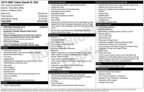 Photos of 2015 GMC Yukon XL Denali for sale in Athens, OH at Don Wood Ford Lincoln