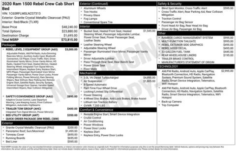 Photos of 2020 Ram 1500 Rebel for sale in Athens, OH at Don Wood Ford Lincoln