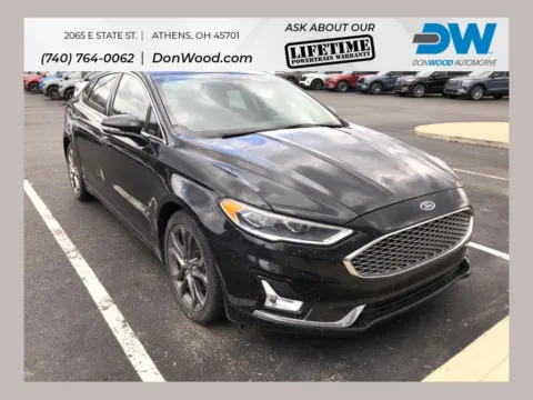 Black 2019 Ford Fusion Hybrid Titanium for sale in Athens, OH
