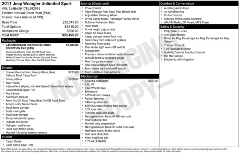 More photos of 2011 Jeep Wrangler Unlimited Sport at Don Wood Ford Lincoln, OH