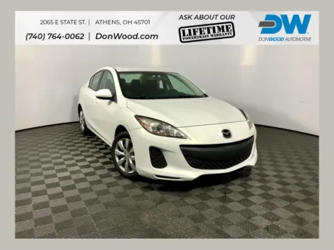White 2012 Mazda Mazda3 i Sport for sale in Athens, OH