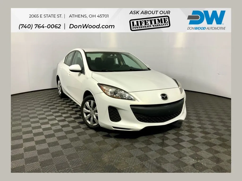 White 2012 Mazda Mazda3 i Sport for sale in Athens, OH