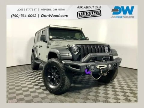 Gray 2022 Jeep Wrangler Unlimited Willys for sale in Athens, OH
