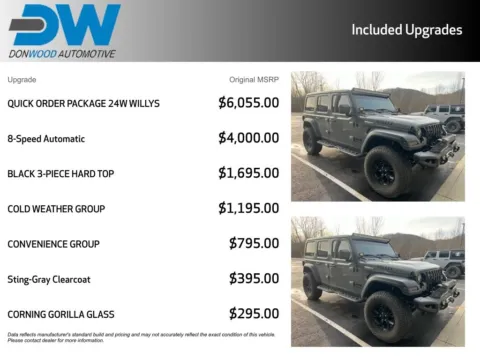 Photos of 2022 Jeep Wrangler Unlimited Willys for sale in Athens, OH at Don Wood Ford Lincoln