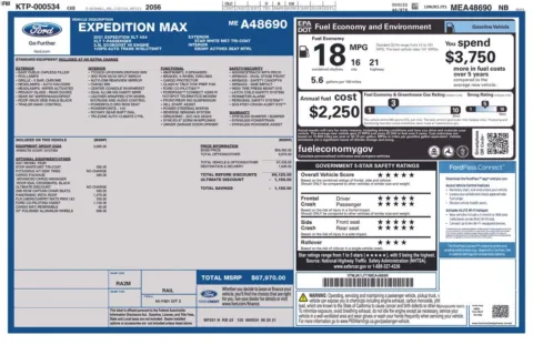 Another view of 2021 Ford Expedition Max XLT for sale in Athens, OH at Don Wood Ford Lincoln