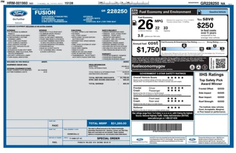 Another view of 2016 Ford Fusion Titanium for sale in Athens, OH at Don Wood Ford Lincoln