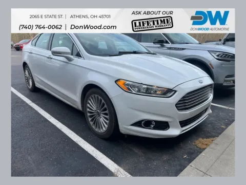 White 2016 Ford Fusion Titanium for sale in Athens, OH