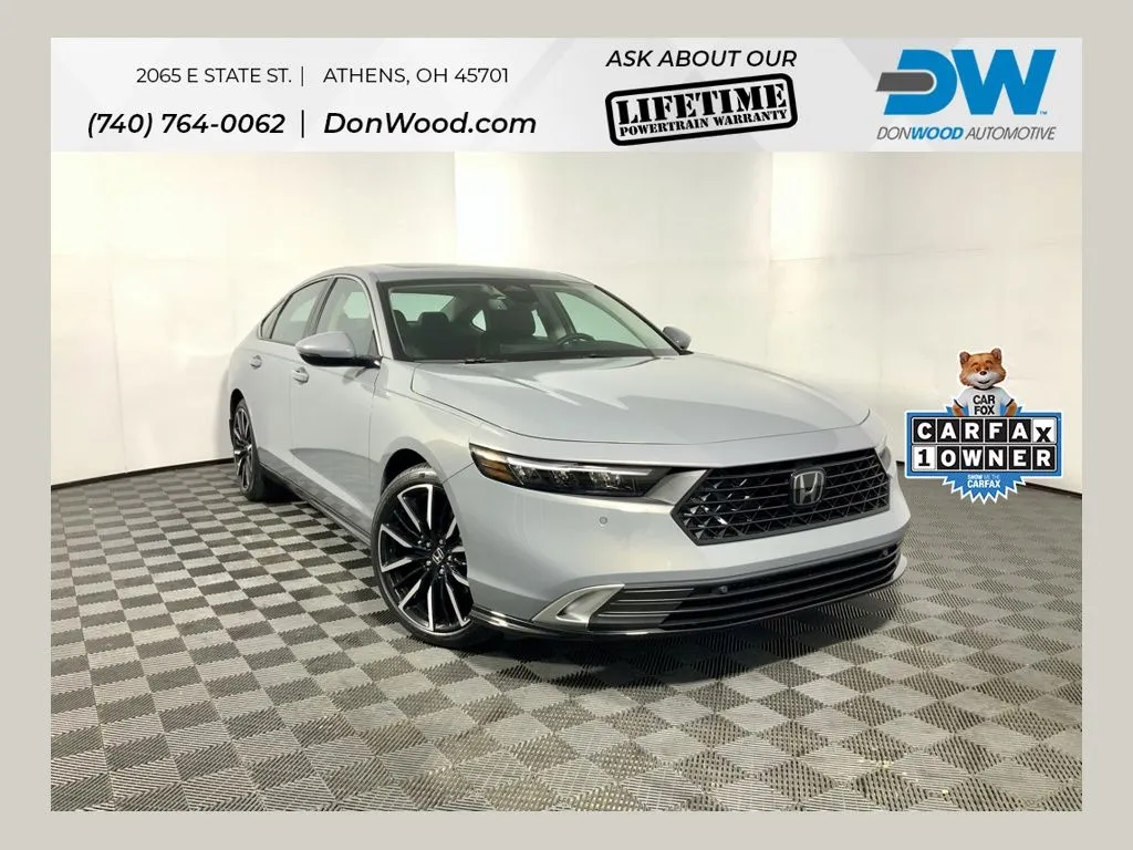 Silver 2025 Honda Accord Hybrid Touring for sale in Athens, OH