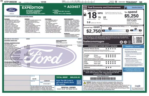 Another view of 2026 Ford Expedition Platinum for sale in Athens, OH at Don Wood Ford Lincoln