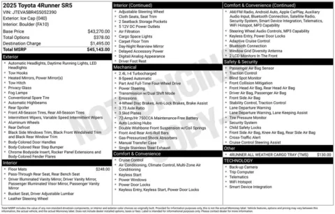 Another view of 2025 Toyota 4Runner SR5 for sale in Athens, OH at Don Wood Ford Lincoln