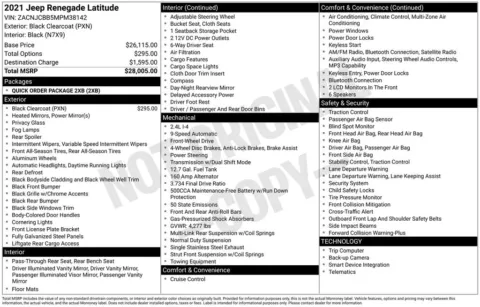 More photos of 2021 Jeep Renegade Latitude at Don Wood Ford Lincoln, OH