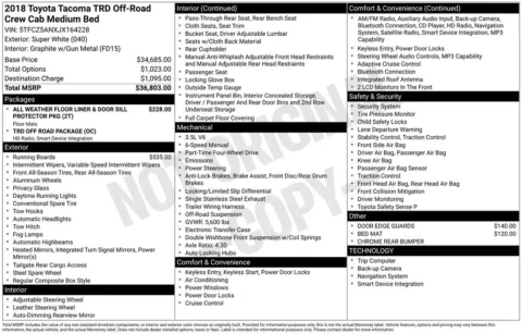 More photos of 2018 Toyota Tacoma TRD Off-Road at Don Wood Ford Lincoln, OH