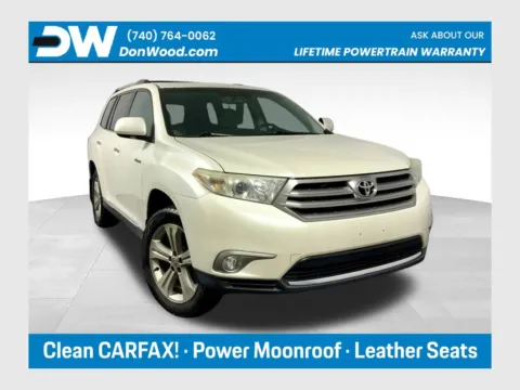 White 2013 Toyota Highlander Limited for sale in Athens, OH