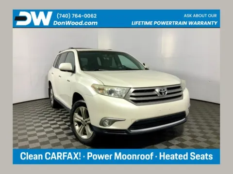 White 2013 Toyota Highlander Limited for sale in Athens, OH