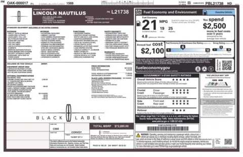 More photos of 2023 Lincoln Nautilus Black Label at Don Wood Ford Lincoln, OH