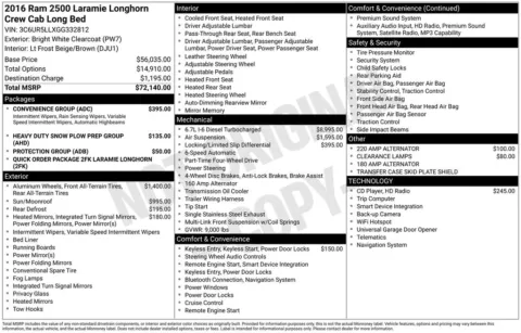 More photos of 2016 Ram 2500 Laramie Longhorn at Don Wood Ford Lincoln, OH