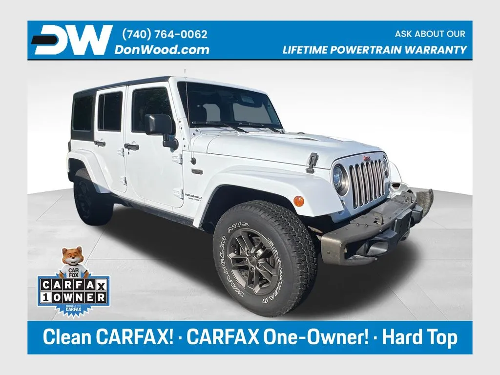 White 2017 Jeep Wrangler Unlimited Sahara for sale in Athens, OH