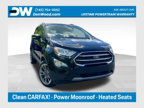 Black 2021 Ford EcoSport Titanium for sale in Athens, OH